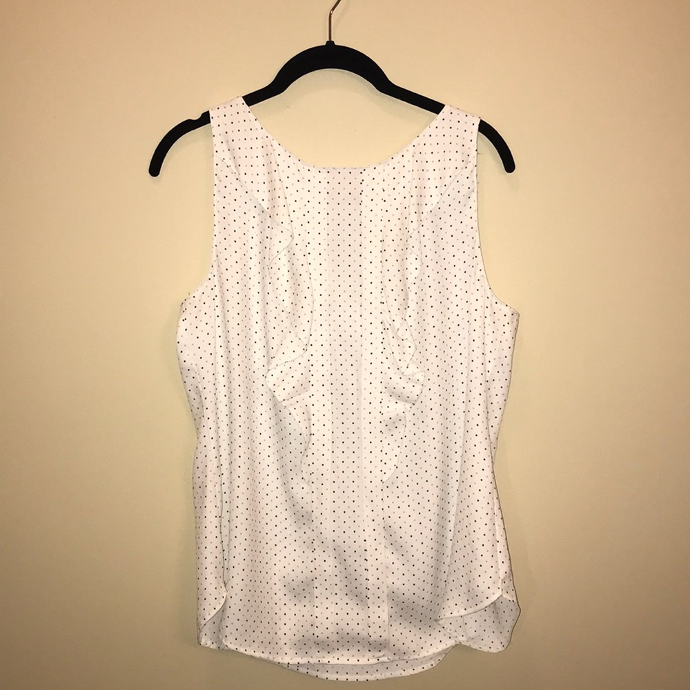 Loft polka dot blouse size M